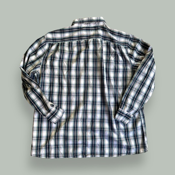 Sonoma Button Down Blue/White Plaid Shirt - Picture 11 of 14